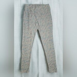 LuLaRoe Leggings Soft Pastel Floral Print Blue Pink Size TC (12-18)